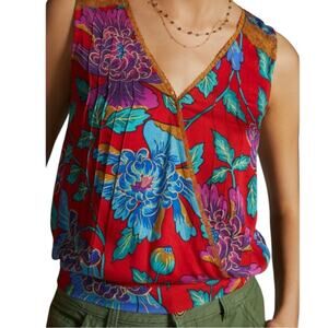 Anthropologie Tiny Rain Scarf Wrap Top Size Small